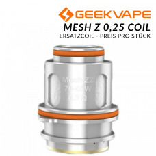 Mesh Z 0,25 Coil - GeekVape - Ersatzcoil Mesh Z 0,25 Coil - GeekVape - Ersatzcoil