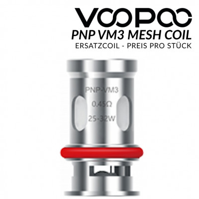 PnP-VM3 0,45 Ohm Mesh Coil - VOOPOO - Ersatzcoil