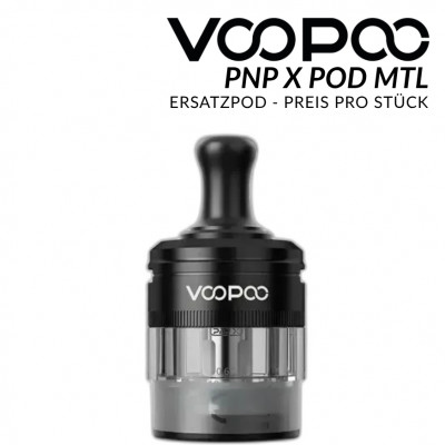 PnP X Leerpod MTL Black - VOOPOO - Ersatzpod 5,0 ml