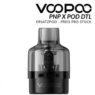 PnP X Leerpod DTL Black - VOOPOO - Ersatzpod 5,0 ml