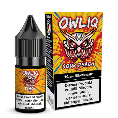 Sour Peach – OWLIQ – Nicsalt Liquid 10 ml