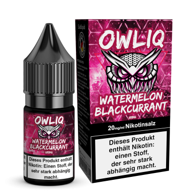 Watermelon Blackcurrant - OWLIQ - Nicsalt Liquid 10 ml
