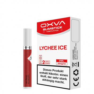 Lychee Ice – OXVA SlimStick Einweg Pods – Nicsalt 20mg – 2er Pack