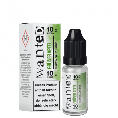 Grüner Apfel – Wanted Overdosed – Nicsalt Liquid 10 ml