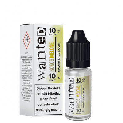 Kokos Melone – Wanted Overdosed – Nicsalt Liquid 10 ml